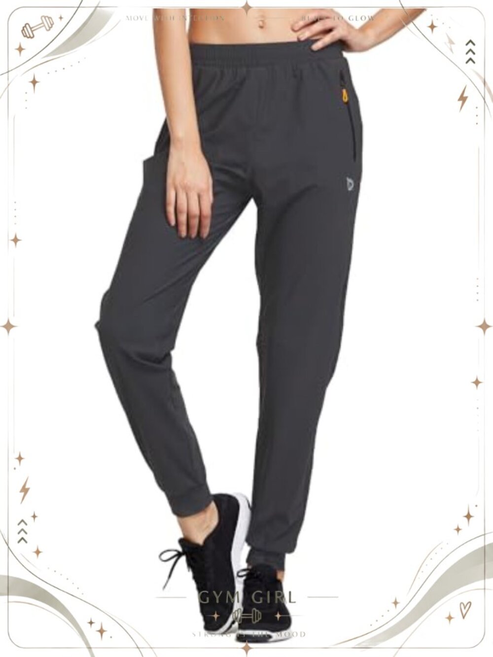 Women's Hiking Joggers Lightweight Moisture-Wicking Tapered Sweatpants